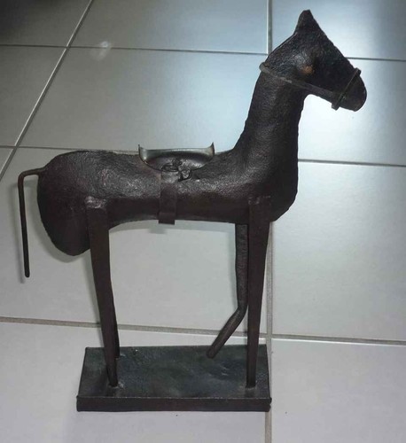 Sculpture cheval fer forgé - sculpture,