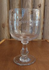 GRAND VERRE SOUFFLE  "RINCE RAISIN" A DECOR GRAVÉ