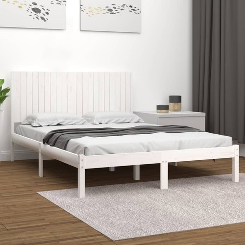 Cadre lit 200x200 blanc - lit,