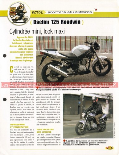 Daelim 125 roadwin modèle - roadwin,