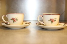 ANCIENNES TASSES VILLEROY ET BOCH OISEAUX PHOENIX 