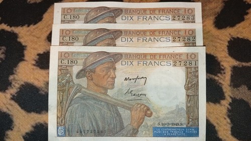 Billets francs mineur - billets,