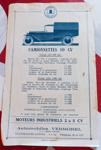 Brochure commerciale ancienne
