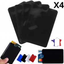 X4 Étui Carte Bancaire Anti-piratage RFID - Protection Carte Bleu Sans Contact