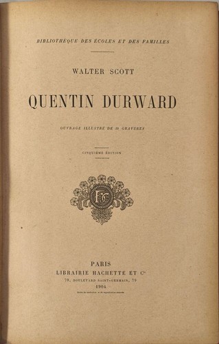Quentin durward walter scott - |,