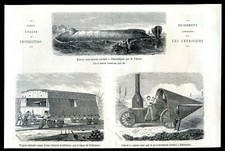 Curious American war machines...wood engraving....1861