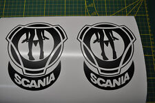2x STICKERS SCANIA  camion poids lourds V8 TRUCK TRACTEUR  13x15cm