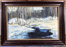 Huile sur toile Ecole Russe