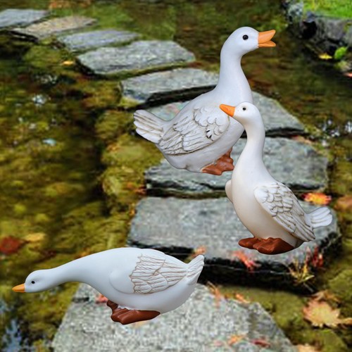 Statue canard résine 3 - de,