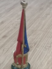 Figurine de plomb peint main