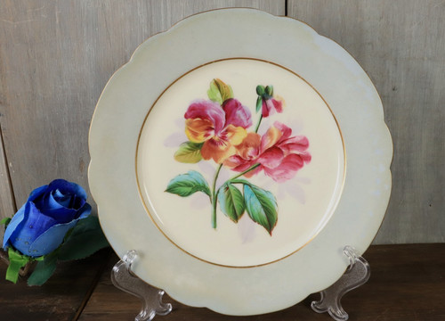 Assiette ancien porcelaine - assiette, en