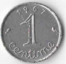 1 centime Épi 1967. N°4