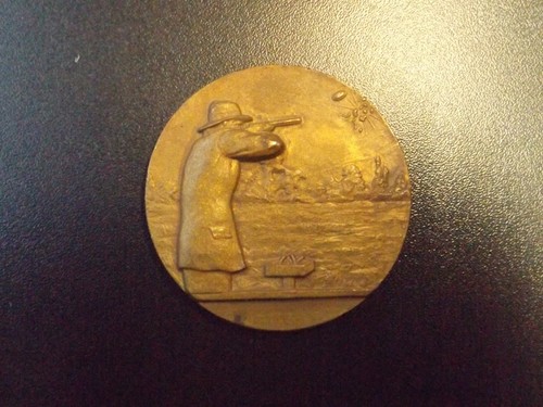 Médaille ball trap chasseur - trap,