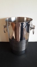 Seau à glace pour bouteille de champagne/vin H 25 cm en Inox 18/10 LETANG REMY