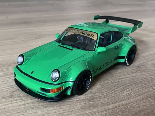 Porsche 964 rwb green - porsche,