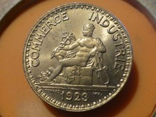 2 FRANCS - COMMERCE (Br/Alu) - 1923 - RARE QUALITE SPL  !