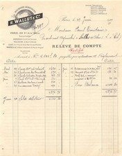 1901 MACHINES AGRICOLES R WALLUT A PARIS - M. TOUTAIN A SELLES SUR CHER