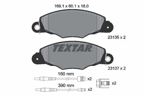Plaquettes frein 2313503 - frein,