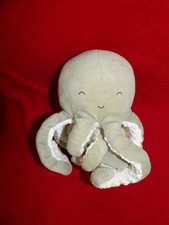 Doudou Peluche LITTLE DUCH Pieuvre Verte et Blanche