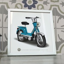Poster mobylette peugeot - poster,