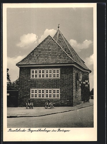 Carte postale buxtehude vue - carte, buxtehude,