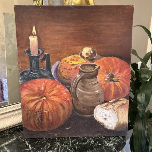 Tableau huile sur panneau - tableau,