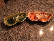 Vintage Green Dip And Orange