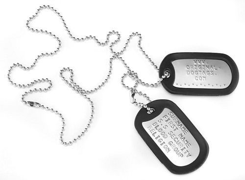 Collier plaque militaire dog - collier,
