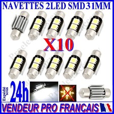 10 AMPOULE NAVETTE LED C5W