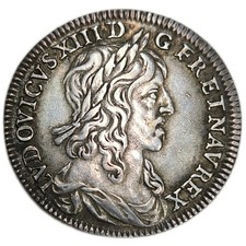 Louis XIII, quart d'écu, buste drapé 1642 Paris - 251821
