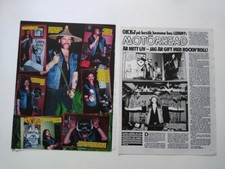 Motorhead Lemmy Bruce Springsteen Clarence Clemons clippings Sweden 1980s