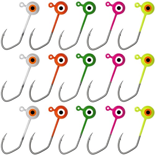 50pcs round jig heads fishing - jig,