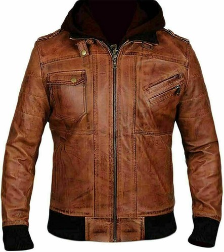 Veste capuche homme cuir - capuche,