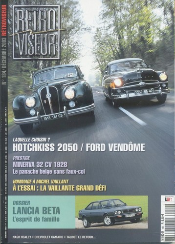 Retroviseur 184 2003 - n°184, 12/2003