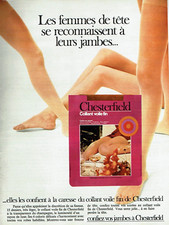 publicité Advertising  0123 1970  bas & collants Chesterfield femmes de tete