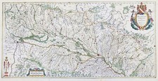 Alsace Strasbourg Grand-Est Carte Map Gravure Blaeu 1649