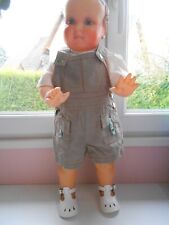 haut + salopette courte pour  bébé 3 mois ou poupée reborn,baigneur 55/60cm