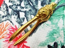 Casse-noisette ancien pince casse-noisette Tête de lion bronze 