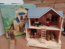 RARE LES PETITS MALINS-MALINVILLE-POSTE/MAISON-VINTAGE-1985-+MOBILIER+4FIGURINES