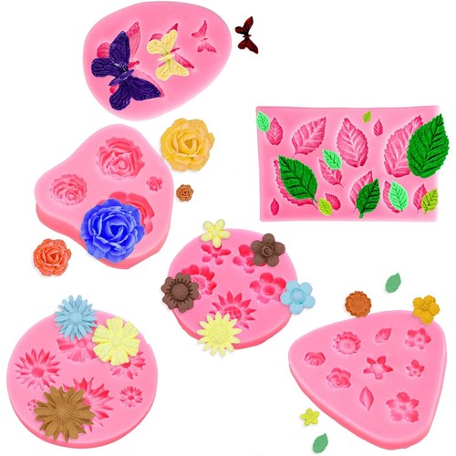 Moule silicone fleur 6 - moule, 3d,