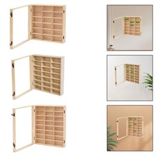 Vitrine murale en bois pour voitures miniatures, protection et durabilité,