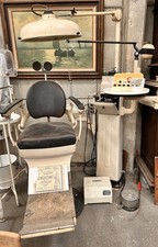 Ancien Fauteuil De Dentiste Avec Unité Complète Weber BBT Année 40/60