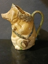 Broc Pichet  Animalier Barbotine ONNAING MAJOLICA   FRANCE