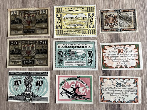 Lot billets allemand - de, 15