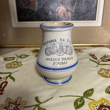 Ancien pot publicitaire Moutarde de Dijon Julien Damoy Paris