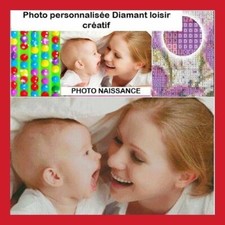 KIT LOISIRS CRÉATIFS BRODERIE PHOTO PERSONNALISE MOSAÏQUE 5D DIAMANT 3D TOILE