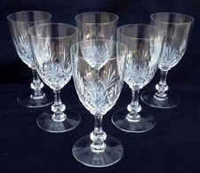 6 verres à porto - cristal de