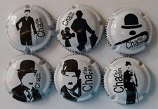 6 BELLES CAPSULES CHAMPAGNE FONTAINE SALOME CHARLIE CHAPLIN 2024 REF N°10 a 10e