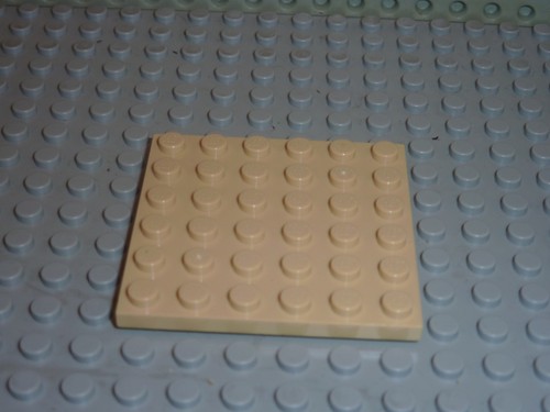 Plaque lego tan - 6, x