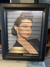 Cadre Lumineux Rotatif 3 Photos Salon De Coiffure - Années 80